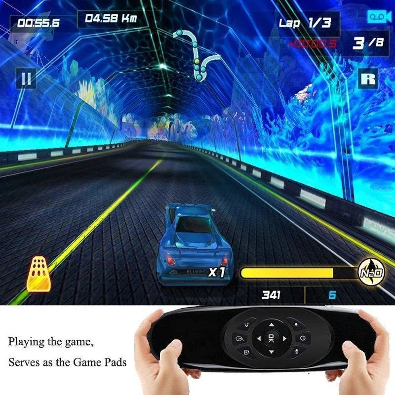 Air C120 Wireless Mouse & Mini Keyboard | Double-Sided Remote Control