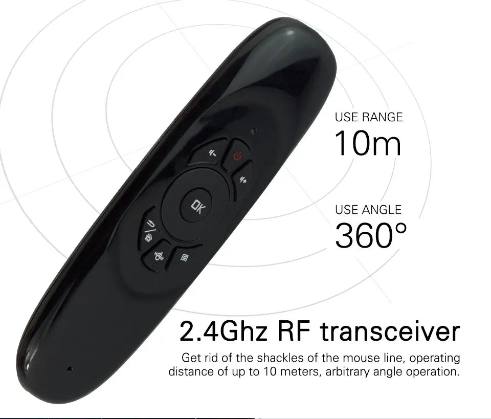 Air C120 Wireless Mouse & Mini Keyboard | Double-Sided Remote Control