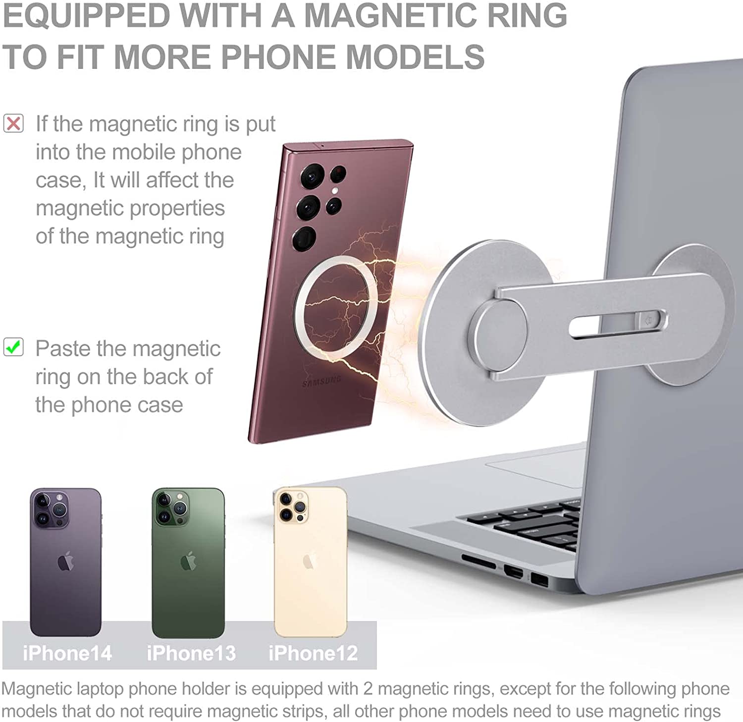 The best android laptop phone mount on the market. Strong magnet and a hands-free experience.