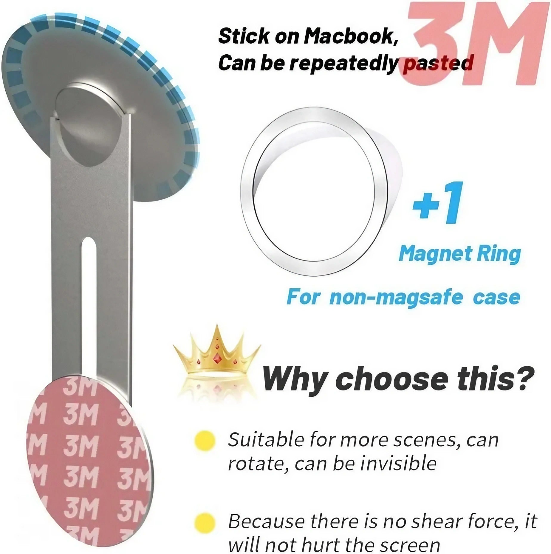 The best phone mount on the market. The best laptop phone mount available. Strongest magnetic phone mount.