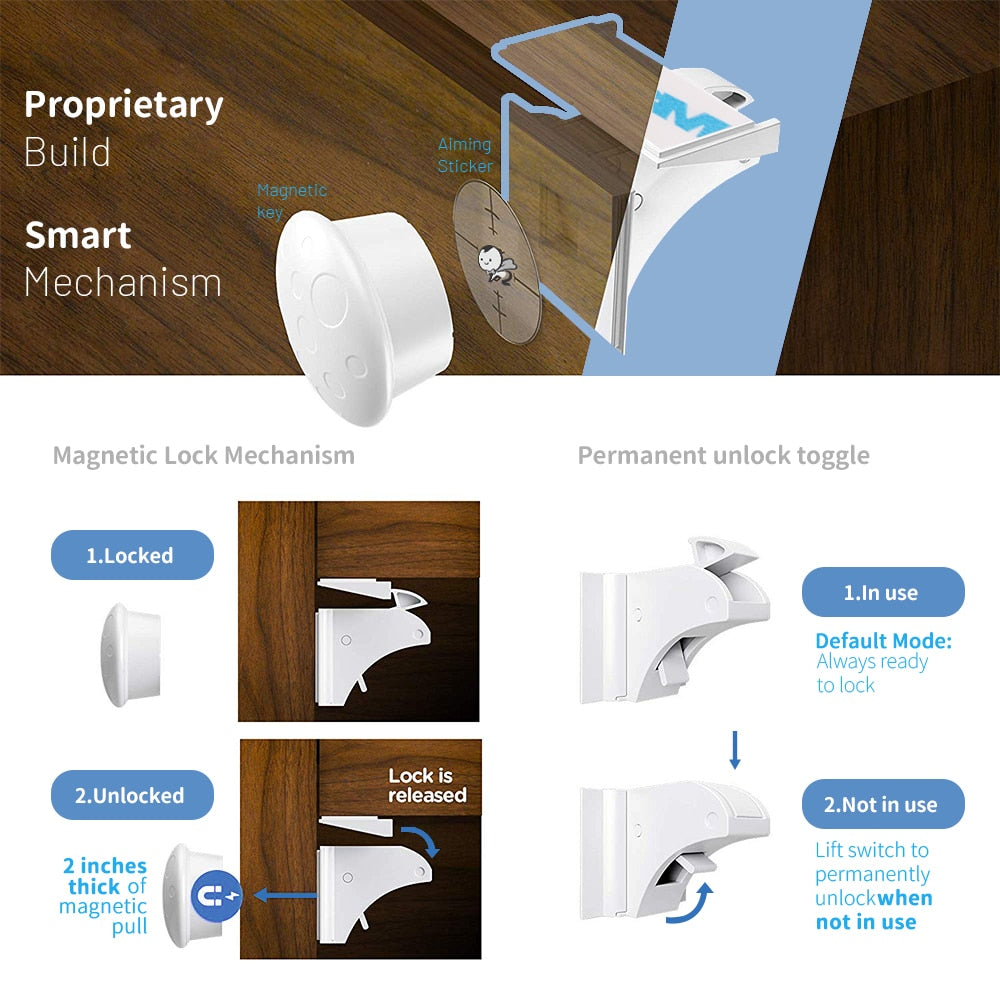 MagLock - Baby-Proof Magnetic Cabinet Locks