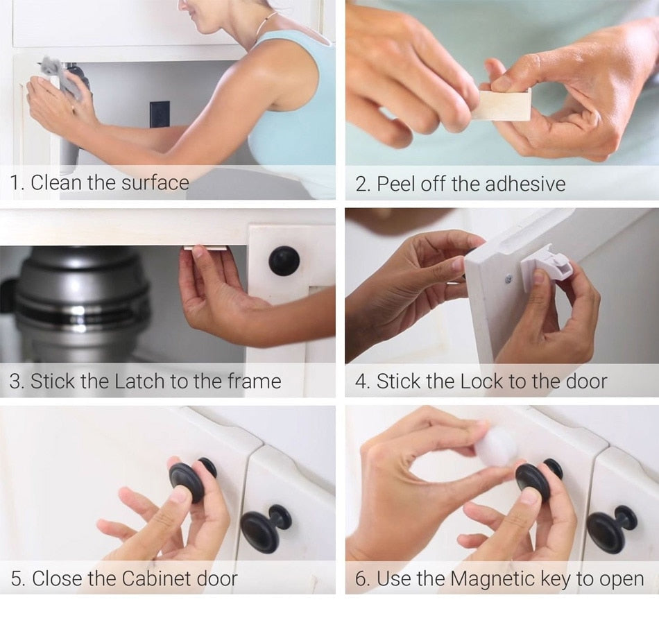 MagLock - Baby-Proof Magnetic Cabinet Locks