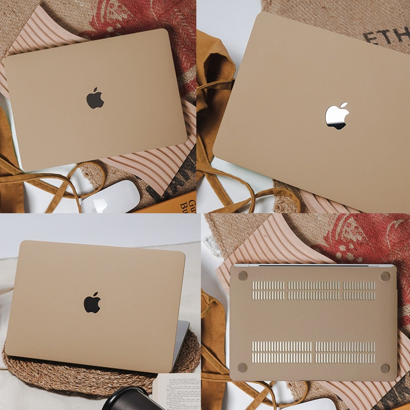 Cream Hard Case For Macbook Pro & Air