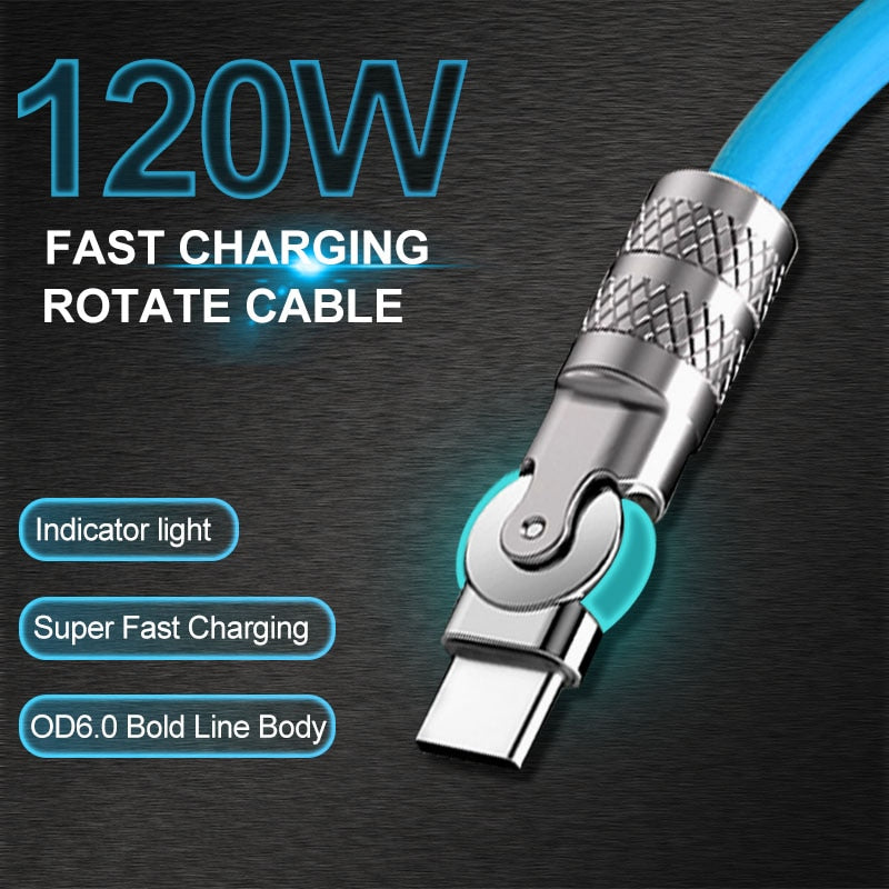 RoloCharge - 180° Rotating Fast Charge Cable