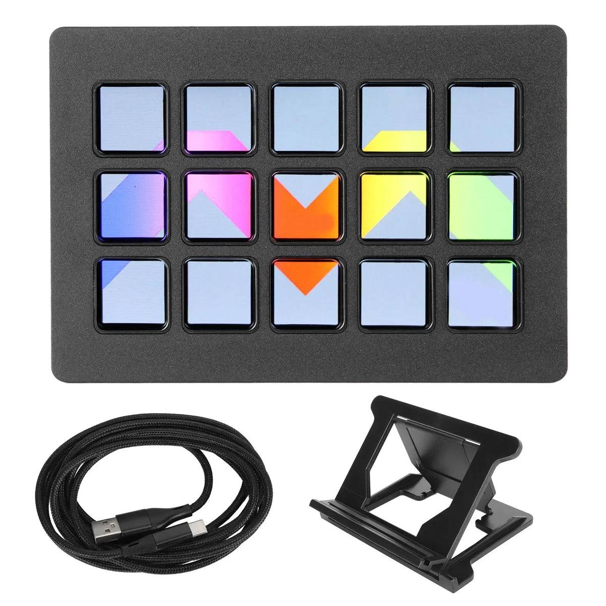 Programable Buttons Display LCD Programmable Custom keyboard (15 Key Shortcut) – The LapMount