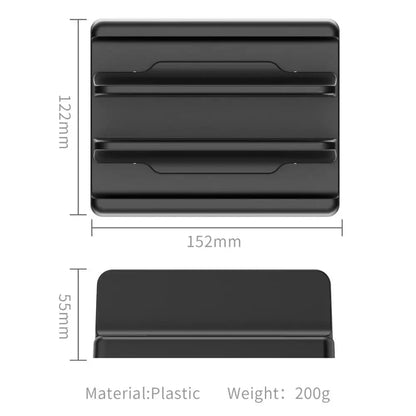 Plastic Vertical Laptop Stand Holder Adjustable 4-In-1 Dock Space-Saving
