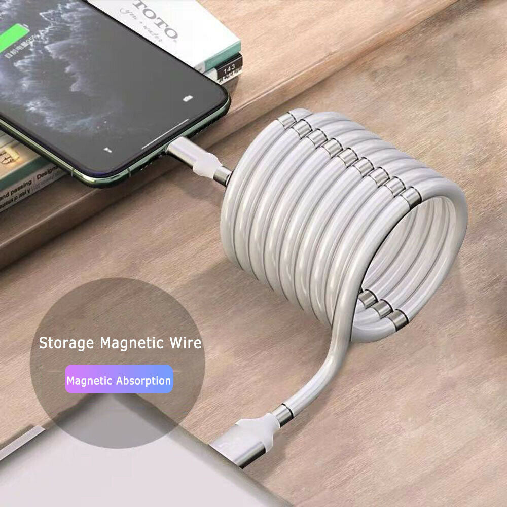 MagRope - Magnetic Self Winding & Fast Charging Cable